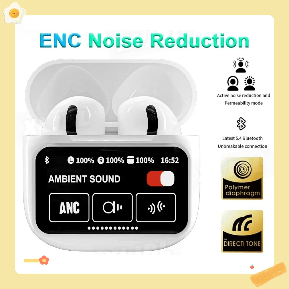 A9 ANC/ENC Touch Control Display earbuds Earbuds ustyles.shop 