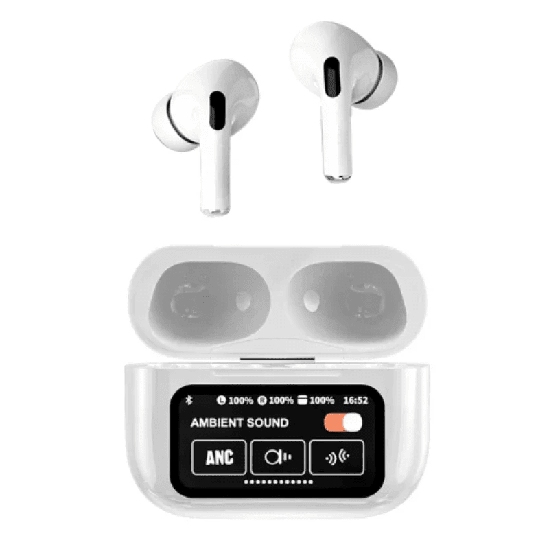 A9 ANC/ENC Touch Control Display earbuds Earbuds ustyles.shop White 